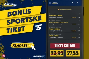 AdmiralBet i Sportske bonus tiket -  Golovi u kvalifikacijama za kvotu 27,55